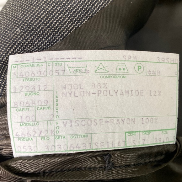 Giorgio Armani Le Collezioni Saks Fifth Avenue gray wool blazer - Picture 3 of 9